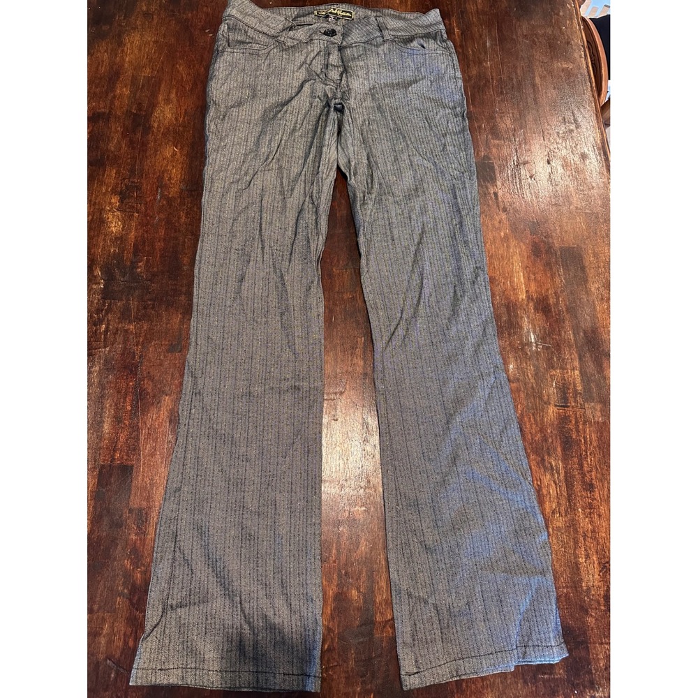 Banana Republic Camden Pant Women 6 Tan Black Geometric Honeycomb Excellent
